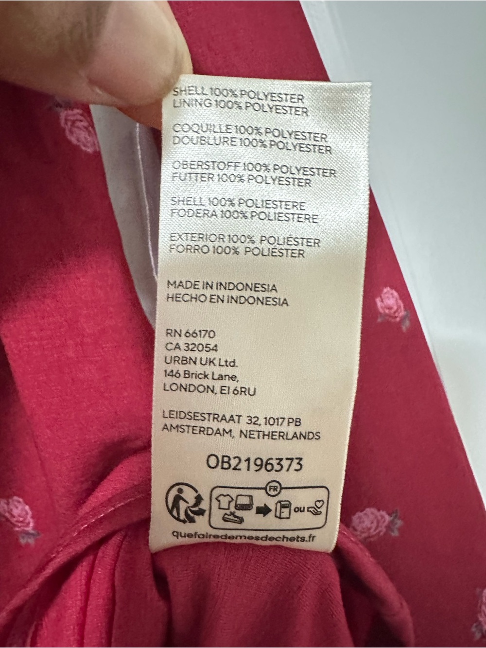 Free People x Revolve Small Top Raspberry Floral Sheer Button Long-Sleeve Top - Picture 9 of 12